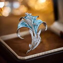 ブローチ レディース おしゃれ 軽やかな 高級感 水仙 植物 マイクロセッティング ジルコニア ピン カーディガン コート アクセサリー 銅製 電気メッキ 多機...