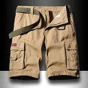 カーゴパンツ メンズ ワークパンツ ハーフパンツ 5分丈 6分丈 薄手 ゆったり ワイド 多ポケット カジュアル 普段使い 春夏