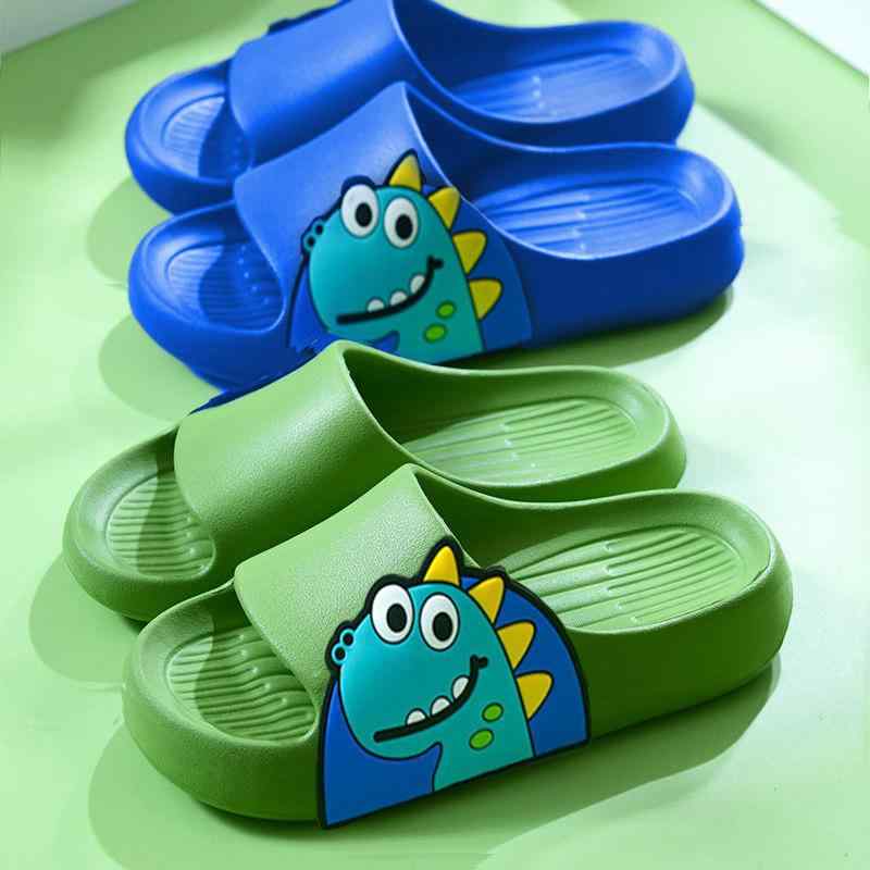 スリッパ キッズ 男の子 女の子 ベビー 恐竜 キャラクター かわいい シャワーサンダル 浴室 お風呂 室内履き 防滑 ソフトソール 耐摩耗性 EVA素材 親子