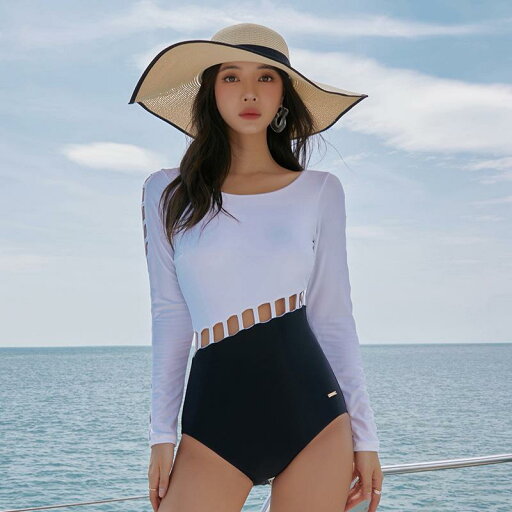 水着 レディース 韓国風 エレガント ワンピース 長袖 小胸さん向け UVカット スポーツ スパ 温泉 プール カップ付き ノンワイヤー 伸縮性 耐久性 ポリエステル ナイロン 水着 レディース 韓国風 エレガント ワンピース 長袖 小胸さん向け UVカット スポーツ スパ 温泉 プール カップ付き ノンワイヤー 伸縮性 耐久性 ポリエステル ナイロン