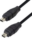 firewire400 ケーブル i.link ケーブル dvケーブルIEEE1394端子 4ピン⇔4ピン パソコン、周辺機器、デジタルビデオカメラ 用 長さ1.8m