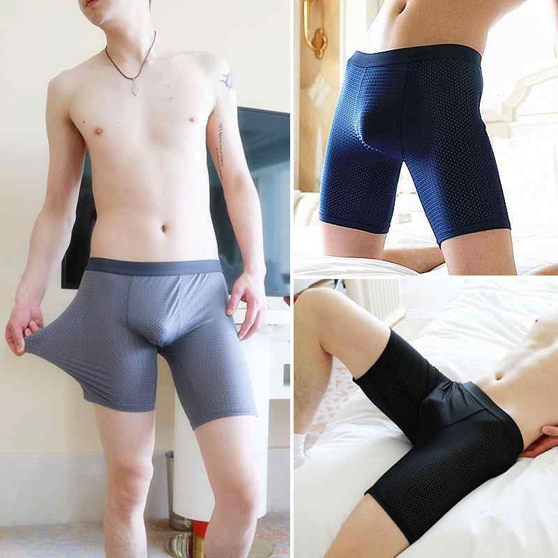 ボクサーパンツ ブリーフ メンズ 接触冷感 股ずれ防止 ロング丈 メッシュ 速乾 通気性 吸湿速乾 スポー..