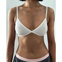 ブラジャー レディース ノンワイヤー ブラレット 三角カップ 美背デザイン Yバック 極薄 快適 通気性 プッシュアップ コットン混紡 ポリエステル インナー 下着 ホワイト グレー ブラック