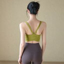ヨガウェア レディース 一体型カップ付き Vネック 美背 スポーツブラ タイトフィット 細見え 吸湿速乾 伸縮性 ナイロン スパンデックス ジム フィットネス ...