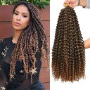 ウィッグ レディース パッションツイスト ブレイズ アフリカン ウォーターウェーブ ロング 耐熱ファイバー イメチェン ヘアアレンジ ダンス イベント ファッション 人工毛 ナチュラル
