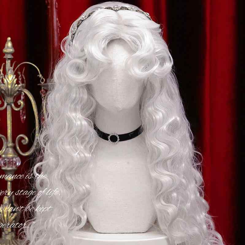 ウィッグ レディース フレンチ ゆるふわ ウールカール ロリータ ロングカール 華やか レトロ コスプレ ..