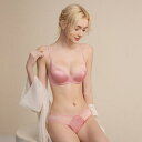 ブラジャー ショーツ セット レディース フレンチスタイル レース セクシー ソフトワイヤー 薄手 3/4カップ 盛りブラ バストアップ 寄せ上げ 小さく見せる...