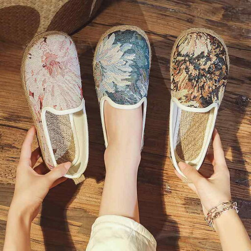 エスパドーリュ 布シューズ レディース スリッポン キャンバス リネン 草編み 刺繍 民族調 アカデミック 軽量 通気性 花柄 ラウンドトゥ フラットヒール 春夏秋 普段使い ピンク グリーン ブルー ブラック エスパドーリュ 布シューズ レディース スリッポン キャンバス リネン 草編み 刺繍 民族調 アカデミック 軽量 通気性 花柄 ラウンドトゥ フラットヒール 春夏秋 普段使い ピンク グリーン ブルー ブラック