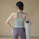 ヨガウェア レディース カップ付き タンクトップ ノースリーブ 春夏 ランニング トレーニング ジム フィットネス ワークアウト スポーツトップス スリムフィッ...