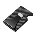 カードケース メンズ カーボンファイバー アルミ製 RFID スキミング防止 薄型 大容量 多機能 スタイリッシュ マネークリップ 名刺入れ ウォレット