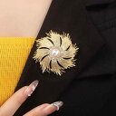 ブローチ レディース 宮廷風 ヴィンテージ風 フレンチスタイル タッセル 花火 パール 花モチーフ コート スーツ レトロ メタル 電気メッキ加工 秋冬 ファッ...