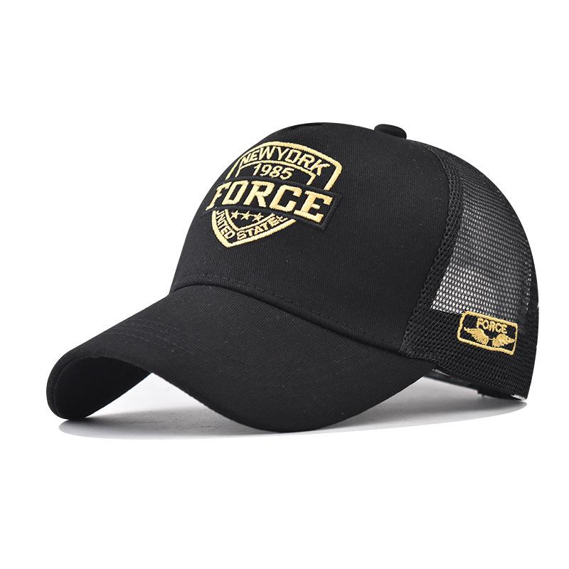 野球帽 男女兼用 キャップ 綿 コットン 大刺繍 個性的 ラウンドトップ カーブブリム 日焼け対策 防風 アウトドア 万能 インスタ風 サイズ調整可能 ブラック 普段使い カジュアル(x2)