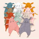 ベビー キッズ 純綿 ダブルガーゼ 猫 うさ耳 刺しゅう おくるみ ブランケット よだれかけ スタイ 添い寝 お昼寝 吸汗 ガーゼタオル 正方形 ふわふわ 赤ちゃん 子供(x2)