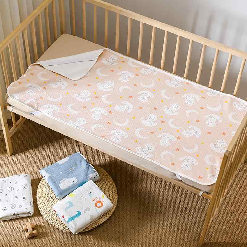 防水シーツ ベビー キッズ 大人兼用 洗える 防水 透湿 綿100% ニット 大判 おねしょ対策 生理用 介護用 ベッドパッド 優しい肌触り かわいい動物柄(x2)