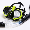 シュノーケルセット ユニセックス 水中マスク ドライシュノーケル GoPro対応 液体シリコン製 フリーサイズ 大人用 海水浴 マリンスポーツ 快適フィット 3点セット(x2)