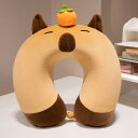 ネックピロー ちいかわ キャラクター U字型 低反発 記憶綿 ふわふわ もちもち 首サポート 旅行 トラベル ドライブ 車内 機内 リラックス クッション(3)