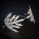 ヘアアクセサリー ブライダル ウェディング 結婚式 パーティー 発表会 フォーマル ティアラ カチューシャ 王冠 ラインストーン クリスタル 豪華 高級感 花嫁 髪飾り ゴールド シルバー 合金