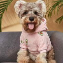ペットウェア 犬 猫 パーカー アボカド柄 ピンク色 裏起毛 フリース 暖かい 秋冬 快適 通気性 かわいい ドッグウェア キャットウェア お散歩 普段使い