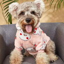 犬服 ペットウェア 秋冬 苺うさぎ柄 パーカー フード付き 小型犬 中型犬 あったか 保温 ポリエステル スウェット かわいい