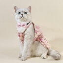 ワンピース ペット用 女の子用 カントリー調 花柄 犬猫兼用 綿 コットン お散歩 お出かけ 普段使い 涼しい 軽量 ソフト ピンク系 ブルー系 グリーン系 苺...