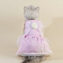ペットウェア 犬猫兼用 春夏 上品 エレガント かわいい SNS映え ワンピース プリンセス フォーマル ポリエステル 撮影 パーティー 結婚式 イベント カメリア柄 花柄 星柄 ピンク ホワイト ブラック ブルー イエロー(x2)