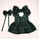 ペット服 女の子 犬服 猫服 春 秋 フリル袖 ドレス ワンピース 上品 おしゃれ ポリエステル 白 黒 青 シュナウザー ポメラニアン トイプードル コーギー...