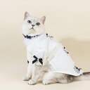 ペット 犬 猫用 ブラウス レース フリル シャツ INS風 蝶ネクタイ付き 上品 コットン 綿 かわいい おしゃれ ドッグウェア キャットウェア お散歩 お出...