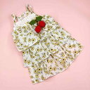 ペット用ドレス 犬 猫 レース フリル チュール ケーキドレス風 プリンセスライン かわいい 綿 コットン ウェディング 結婚式 誕生日 記念撮影 フォーマル ...