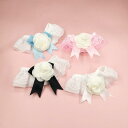 ペット用つけ襟 犬 猫用 レース カメリア 花飾り エレガント フレンチシック スタイ インスタ映え おしゃれ かわいい 写真撮影 記念日 イベント お散歩 小...