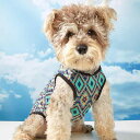 ペット用ベスト 猫 犬用 春夏 幾何学 菱形柄 エスニック風 インスタ映え ポリエステル 通気性 軽量 涼しい 普段使い お散歩 お出かけ かわいい