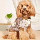 ペット服 クリスマス 雪 スノーフレーク柄 スウェット トレーナー かわいい おしゃれ 猫 犬 ポリエステル もこもこ フリース ボア 防寒 保温 あったか ブラウン系 秋冬 散歩 お出かけ