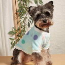 犬服 猫服 小型犬用 秋冬 暖かい 防寒 もこもこフリース スウェット カラフルドット柄 ブルー系 ポリエステル素材 カジュアル 普段使い ペットウェア