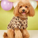 ペットウェア 犬 猫 用 スウェット トレーナー ヒョウ柄 ボア もこもこ 防寒 保温 暖かい あったか カジュアル 秋冬 お散歩 ポリエステル