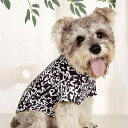 ペットウェア 小型犬 猫用 Tシャツ 黒白 英字 プリント 春夏 かわいい おしゃれ インスタ映え ポリエステル 男女兼用 普段使い お散歩