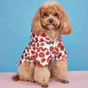 犬用 レインコート いちご柄 防水 ドッグウェア 春夏 梅雨対策 お散歩 かわいい ペットウェア 軽量 ポリエステル素材 小型犬 中型犬