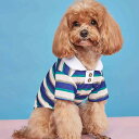 ペット ポロシャツ 猫犬兼用 かわいい ストライプ ボーダー ポリエステル素材 通気性 おしゃれ インフルエンサー トレンド 春夏 薄手 トップス お散歩 普段使い