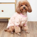ペット服 猫犬兼用 小型犬用 ピンク ハート柄 フリーススウェット 暖かい 柔らかな ポリエステル 二本足 普段着 散歩用 部屋着