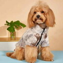 ペット服 犬 猫 秋冬 アウター カーディガン ウェア 保温 防寒 モコモコ ボア かわいい お散歩 ライトベージュ グラデーション ポリエステル