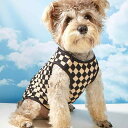 ペット服 小型犬 猫 ユニセックス 春夏 ベスト チェック柄 ベージュ ブラック ポリエステル インスタ風 通気性 涼しい 軽量 お散歩 普段使い お出かけ用 快適