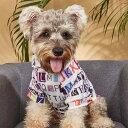 犬服 ユニセックス パーカー フード付き カラフル 文字プリント スウェット プルオーバー ポリエステル製 快適 おしゃれなドッグウェア 春夏 普段使い お散歩