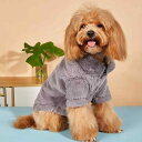 ペットウェア 猫 犬 兼用 ジャケット アウター コート フェイクファー カーディガン 秋冬 防寒 保温 暖かい あったか グレー カジュアル ポリエステル