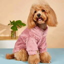 犬服 猫服 フェイクファー カーディガン 冬用 あったか 防寒 おしゃれ インスタ風 カジュアル ドッグウェア キャットウェア 室内着 お散歩 ピンク ポリエステル