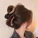 ヘアアクセサリー ヘアクリップ レディース マラードカラー 配色 波型 ウェーブ 高級感 フェイクパール バンスクリップ 韓国風 秋冬