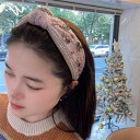 カチューシャ レディース 女性用 結び目 キラキラ ラインストーン バロック調 フレンチスタイル レトロ 上品 エレガント 凝ったデザイン クリスタル風 インス...