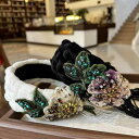 ヘアアクセサリー レディース カチューシャ 秋冬 ベルベット 幅広 ブレード タッセル ラインストーン ビジュー 個性的 手の込んだ 布製 デイリーユース カジ...