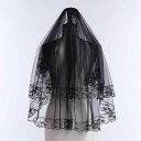 ヘッドドレス レディース ブラック ゴシック調 レース ベール ウェディング 新婦 ブライダル 結婚式 前撮り 撮影用 フォトプロップス ハロウィン イベント コスプレ シアー素材