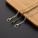 バッグ用チェーン メタル 金具 高級感 色褪せしにくい ショルダーストラップ 交換用 DIY リメイク ショルダーバッグ 鞄 スマホ 携帯アクセサリー(x2)