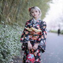 着物 女の子 子供 小紋 黒色 ブラック かわいい 改良版 和服セット ポリエステル 普段着 お稽古 お祭り お正月 七五三 イベント カジュアル