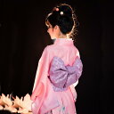 和服 浴衣 レディース 女性用 和装 着物 ピンク 配置柄 プリント柄 モダン 改良型 しわになりにくい ウォッシャブル 洗える ポリエステル 薄手 軽量 快適 おしゃれ 春夏 花火大会 夏祭り イベント 普段使い