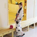 和服 レディース 女性用 改良版 浴衣 ゆかた セットアップ 綿 コットン 夏物 グレー 雛菊柄 花柄 レトロ モダン 日系 着物 和装 カジュアル 上品 涼しい